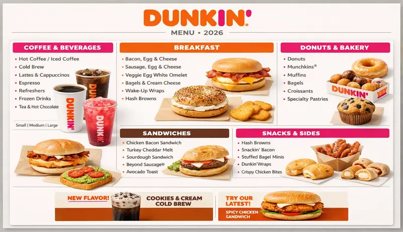 Dunkin’ Drive-Thru Menu
