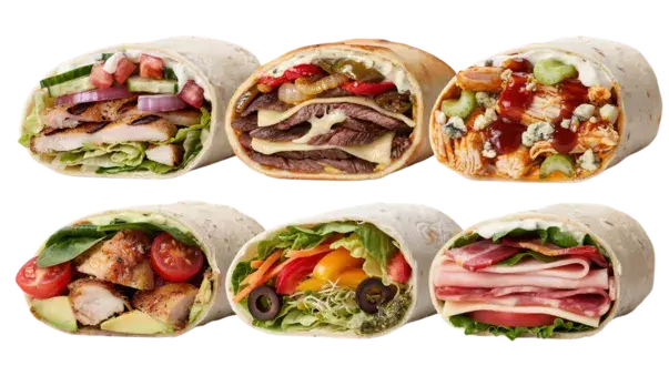 Subway Wraps Menu