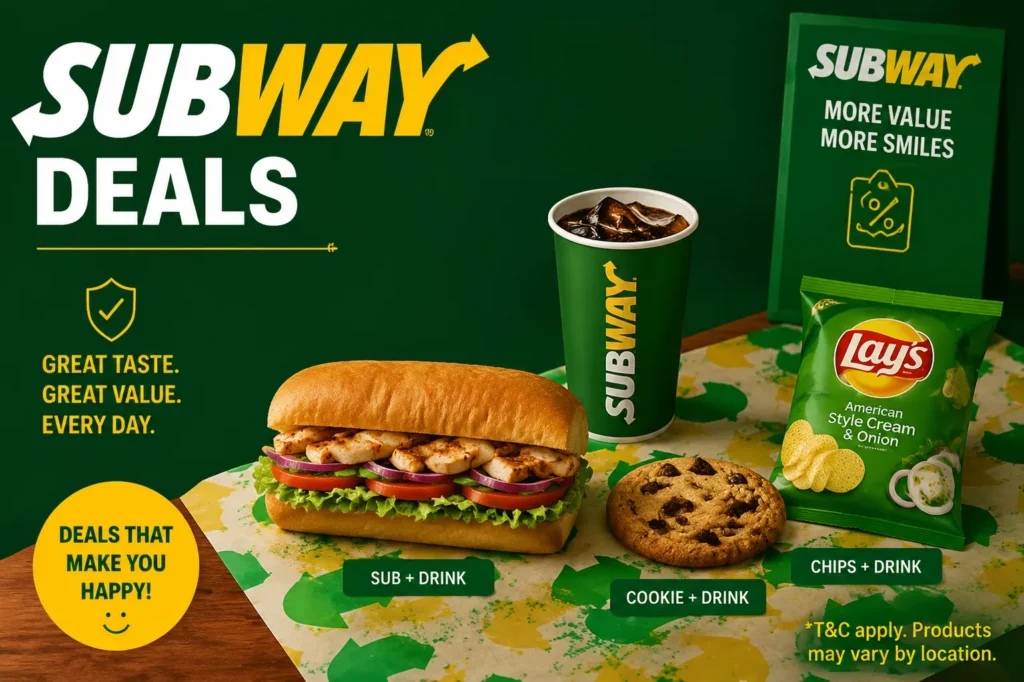 Guide to checking Subway deals today